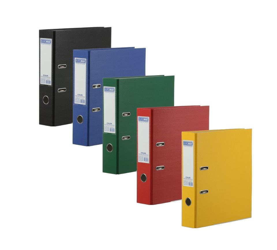 Папка-реєстратор BUROMAX 7/7,5 см (внутр./зовн.) А4 одностор. асорті BM.3015